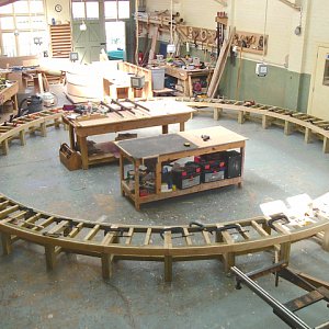 Large circular bench to surround Oak Tree within School grounds
